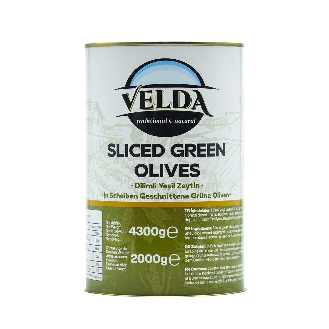 A12 Sliced Green Olives