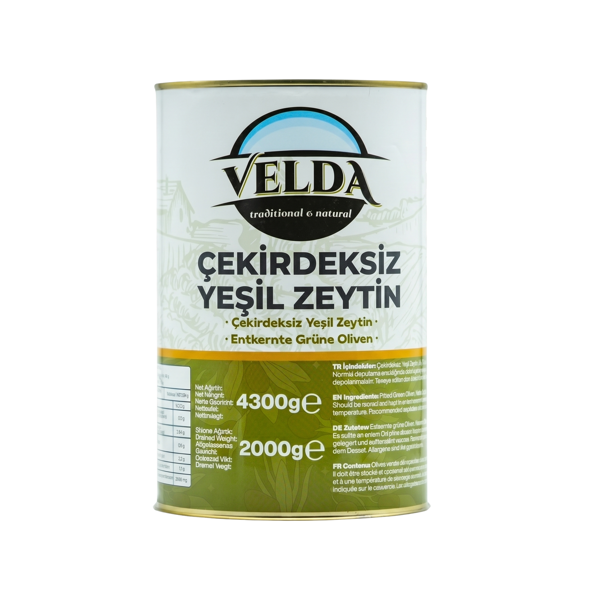 A12 Yeşil Çekirdeksiz Zeytin